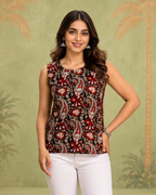 Black Paisley Kurti