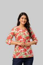 Fresh Floral Print Kurti