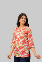Fresh Floral Print Kurti