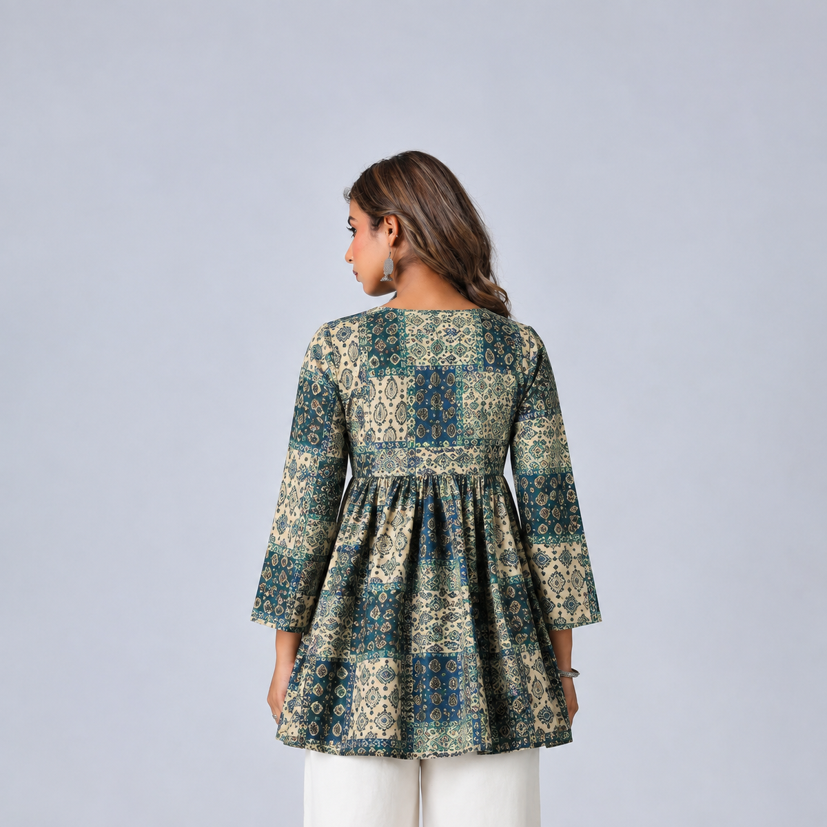 Lievva Aarvi Green 100% Cotton Kurti